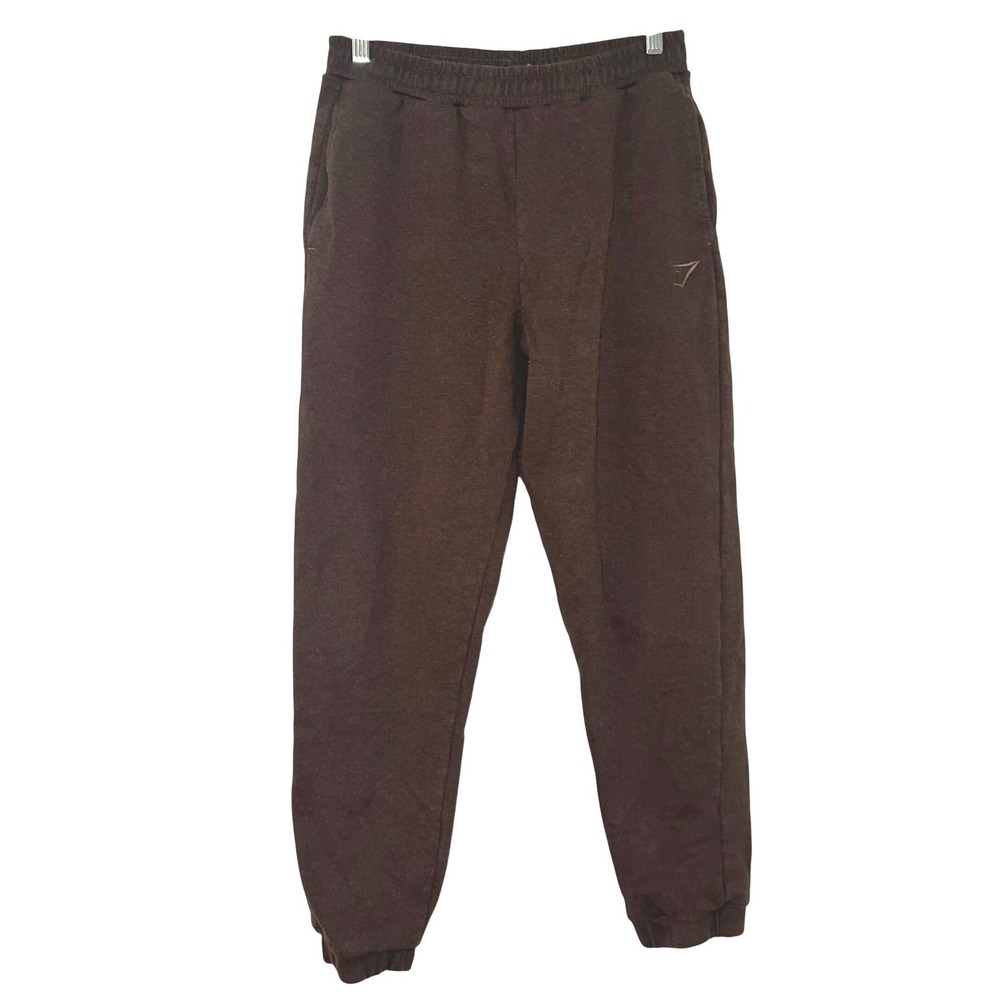 Gymshark Rest Day Sweats Joggers Espresso Brown Tapered Sweatpants Small lounge